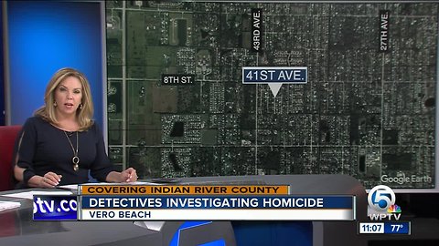 Detective investigating homicide in Vero Beach