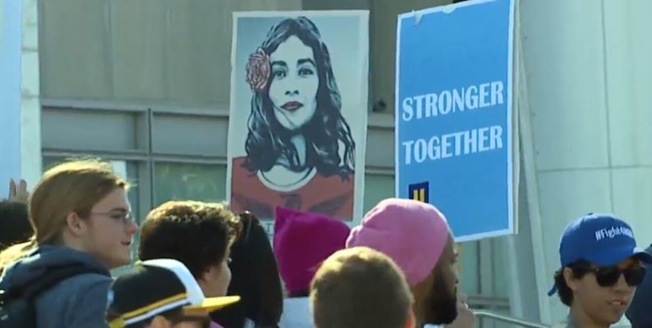 4th annual Empowering Women's March takes place in downtown Las Vegas