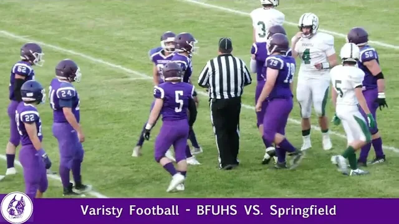 Terriers Varsity football: BFUHS Vs Springfield September 1st, 2023