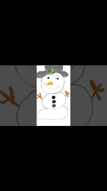 New Year Snowman Drawing #drawing #art #newyear2023