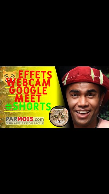 😸 Effets Webcam Google Meet #shorts