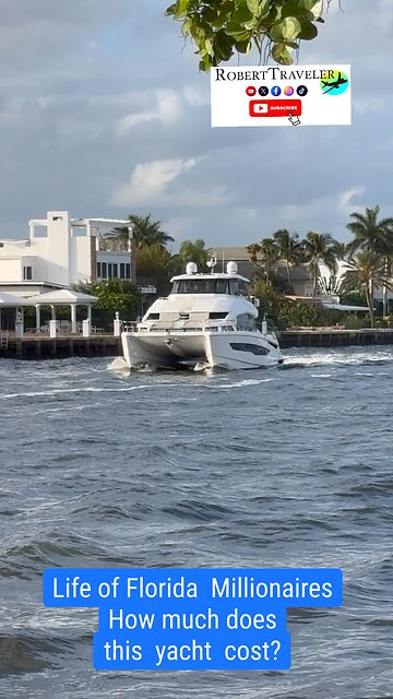 Life of Florida Millionaires What do you think, how much does this yacht cost?