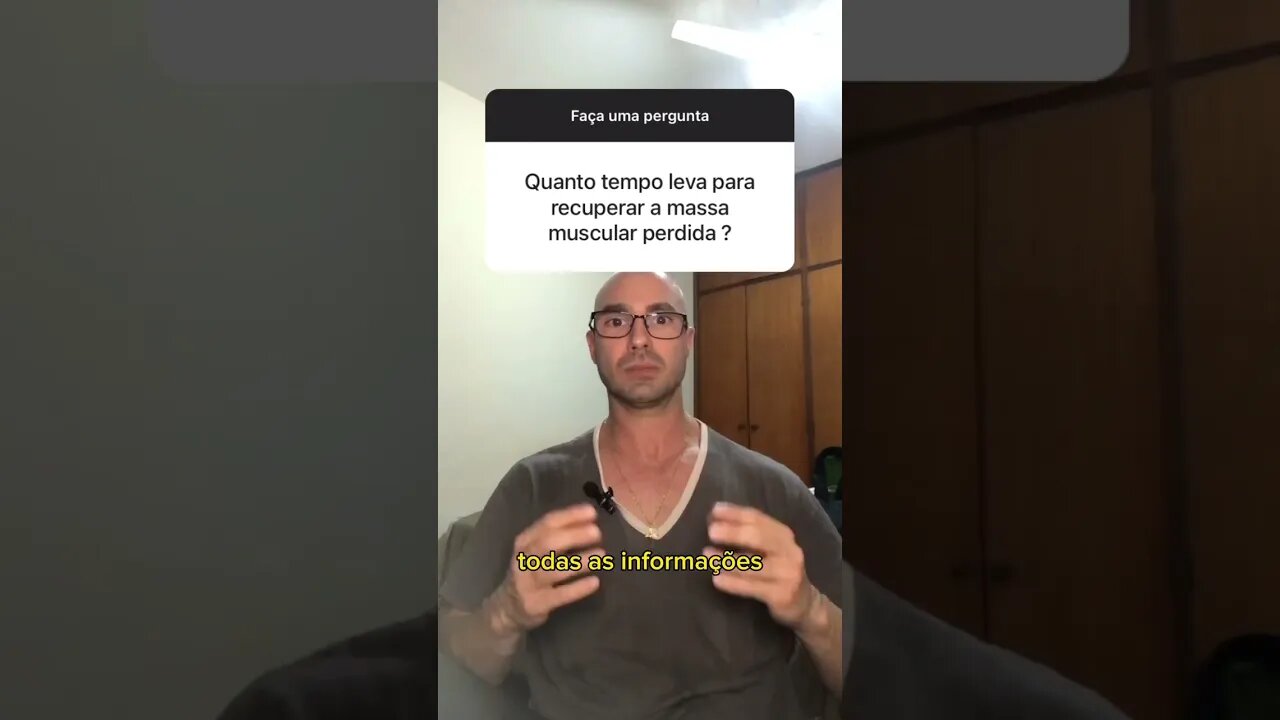 Quanto tempo demora para recuperar a massa muscular perdida? #shorts