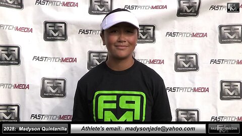 2028 Madyson Jade Quintanilla 4.0 GPA - First Base Recruiting Skills Video Norcal Choppers Stone