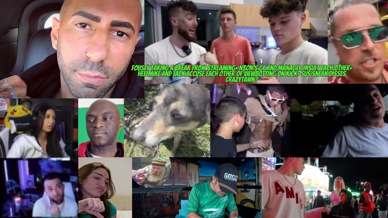 FOUSEY STREAMING BREAK+ N3ON'S GF VS HIS MANAGER + MIKE & JACK VIEWBOTTING? #fousey #n3on #jack