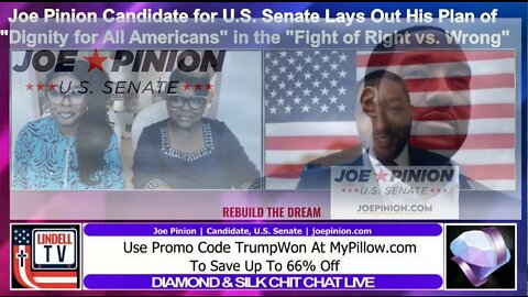 Joe Pinion Candidate for U.S. Senate Against Chuck Schumer joins Diamond & Silk