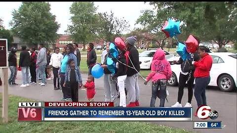 Friends of 13-year-old shot and killed organize vigil