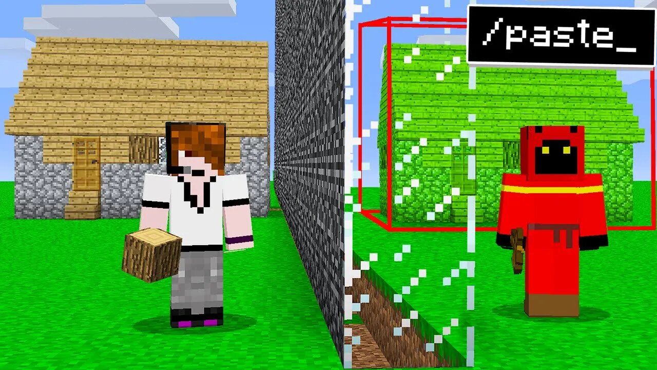 I Secretly Cheated with ONE WAY Glass in Minecraft