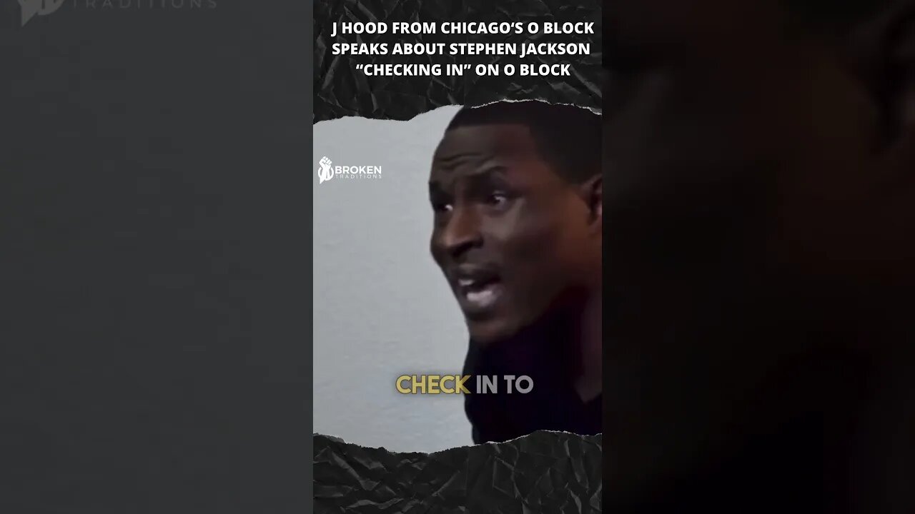 J Hood's SHOCKING Reaction to Stephen Jackson Visiting O Block! #ytshorts #chicago