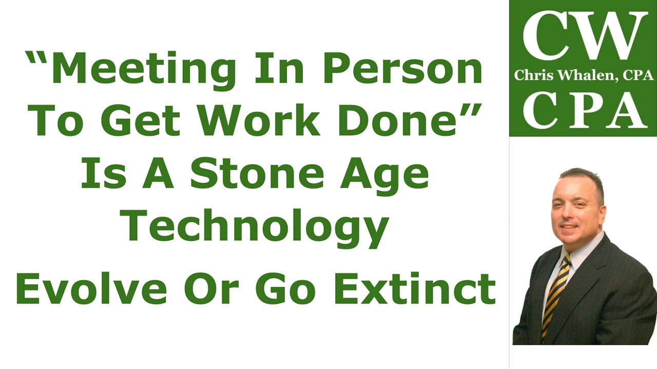 Podcast – “Meeting In Person To Get Work Done” Is A Stone Age Technology | Evolve Or Go Extinct