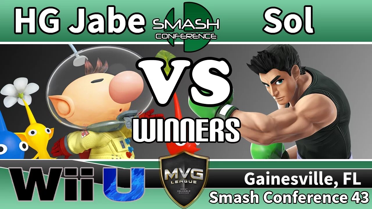 HG Jabe (Olimar) vs. MVG|Sol (Little Mac) - SSB4 Winners R4 - SC43