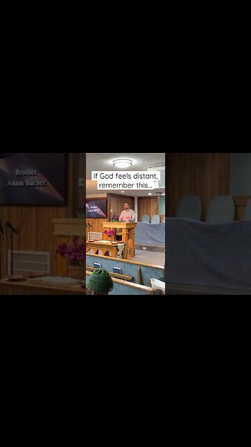If God feels distant, remember this…