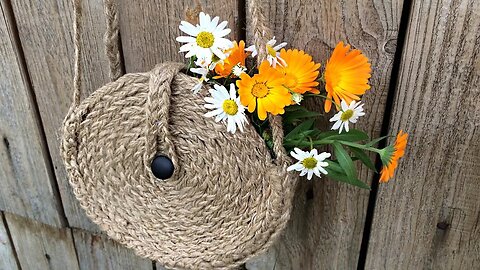 DIY Jute Handbag Tutorial / Handbag from jute just in 2 hours