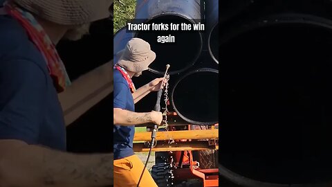cleaning drums in between feed #homestead #chickenfarm #farm #video #shorts