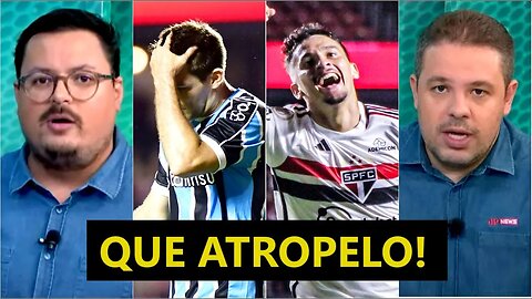 "O São Paulo DOMINOU, DESTRUIU o Grêmio! E o James Rodríguez hoje..." SPFC ENFIA 3 a 0 e é ELOGIADO!