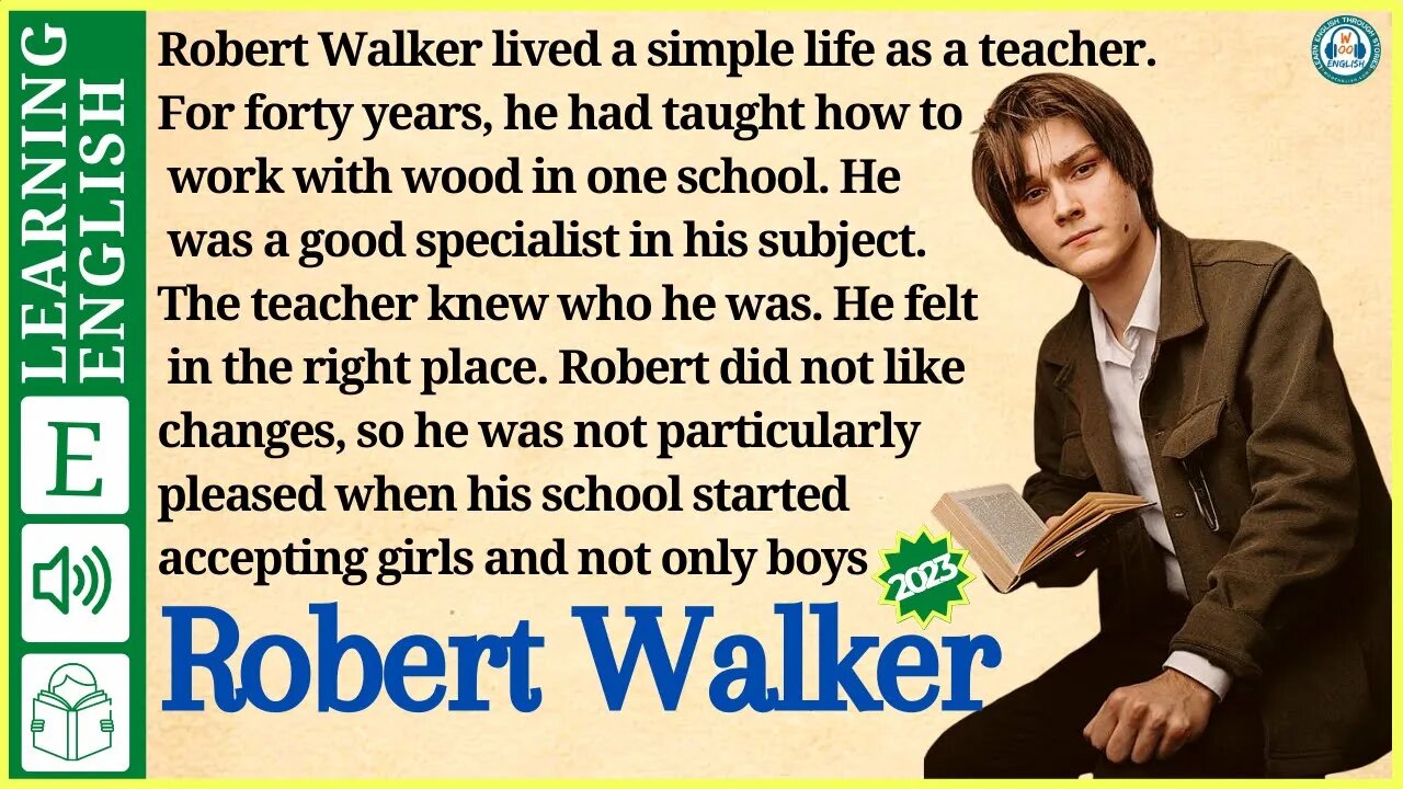 learn English through story level 2 🍁Robert Walker ( Graded Reader Level 2 ) | WooEnglish