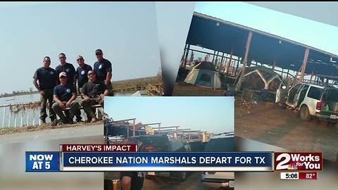 Cherokee Nation marshals depart for Texas