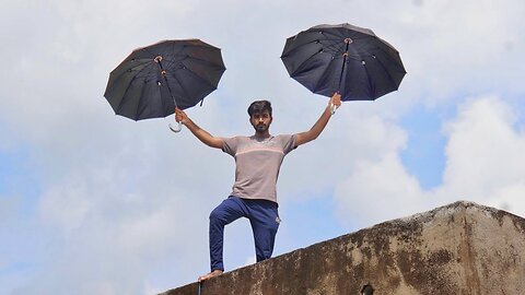 Jumping From Roof with Umbrella (Parachute) - Will it Save Me ?