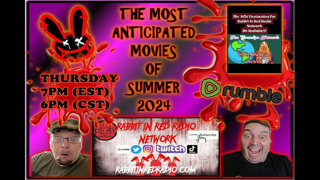 Rabbit In Red Radio CELEBRATES The 2024 Summer Movie Season #horror #moviereview #podcast