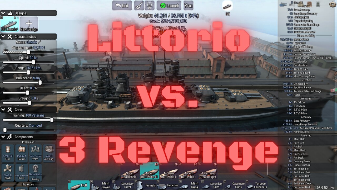 Littorio vs. 3 Revenges