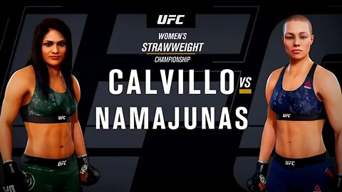 EA Sports UFC 3 Gameplay Rose Namajunas vs Cynthia Calvillo