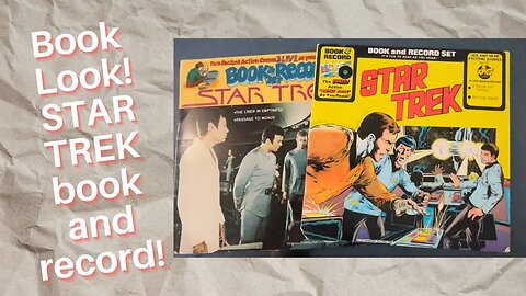 Book Look! Star Trek Book and Record!