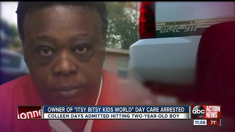 Pinellas County daycare owner arrested for child abuse after 2-year-old is found with bruises