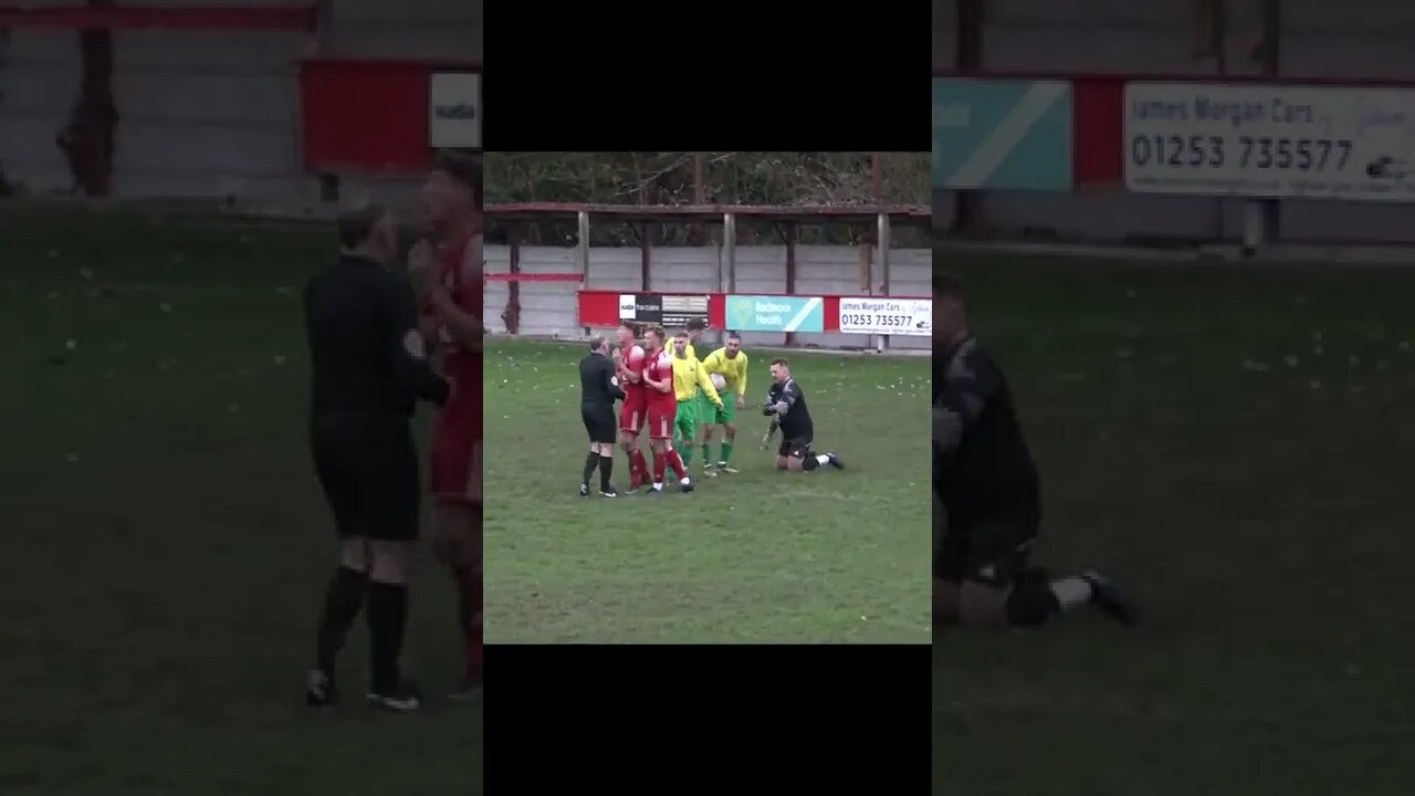 Referee Says No Penalty! | No Red Card! | Grassroots Football | Derby Day | #shorts