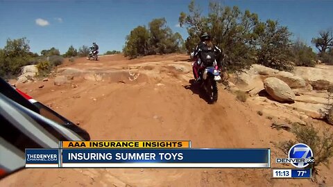 Insuring summer toys like ATVS, jet skis, motorbikes