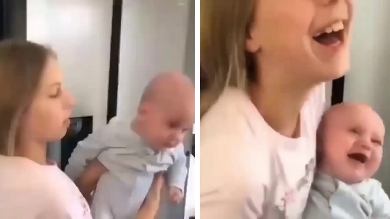 Baby hilarious laughter will surely steal your heart