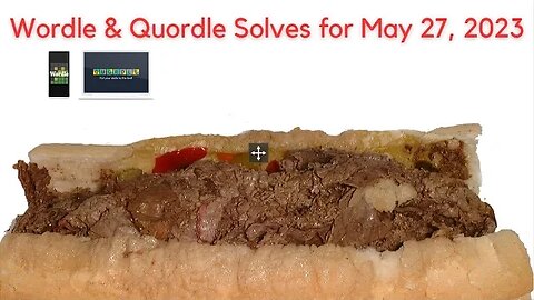 Wordle of the Day for May 27, 2023 ... Happy Italian Beef Day!