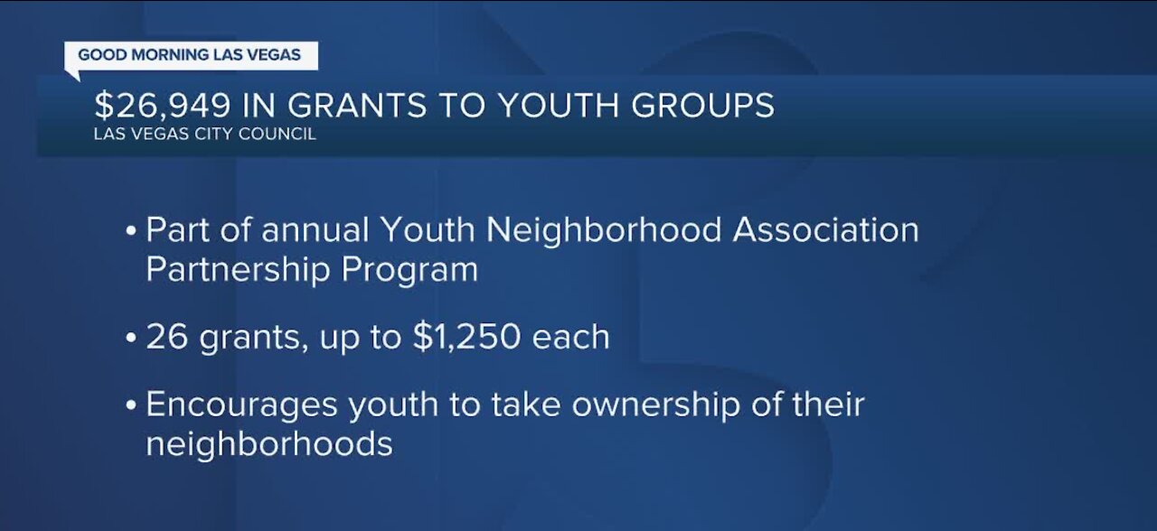 Las Vegas City Council gives $27k in grants to youth groups