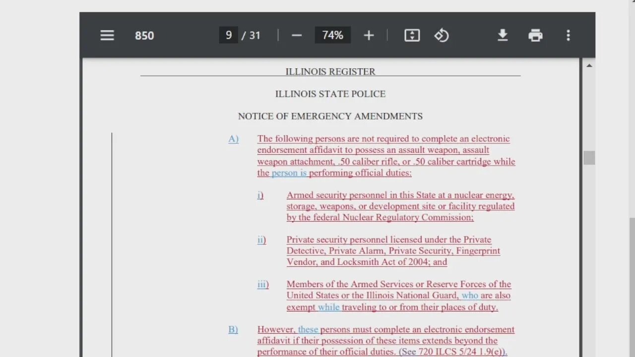 Gun registry rules filed by Illinois State Police reviewed by gun rights expert