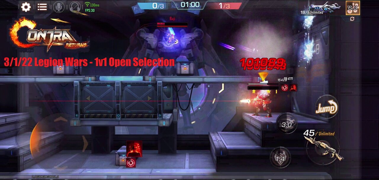 Contra Returns: 2/27/22-3/5/22 Legion Wars - 1v1 Open Selection