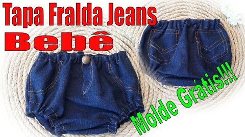 Como Fazer Tapa Fralda Jeans