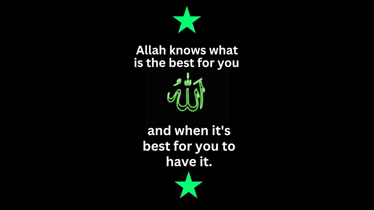 Allah knows what is the best for you and when it's best for you to have it | #shorts #quotes #life |