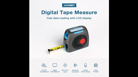 ACEGMET DP20-LCD Display Digital Tape Measure