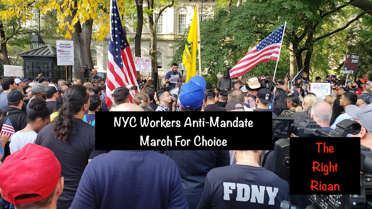 NYC Workers Anti Mandate March For Choice - Oct 26 2021