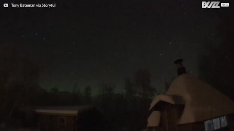 Meteorite illumina i cieli della Lapponia!