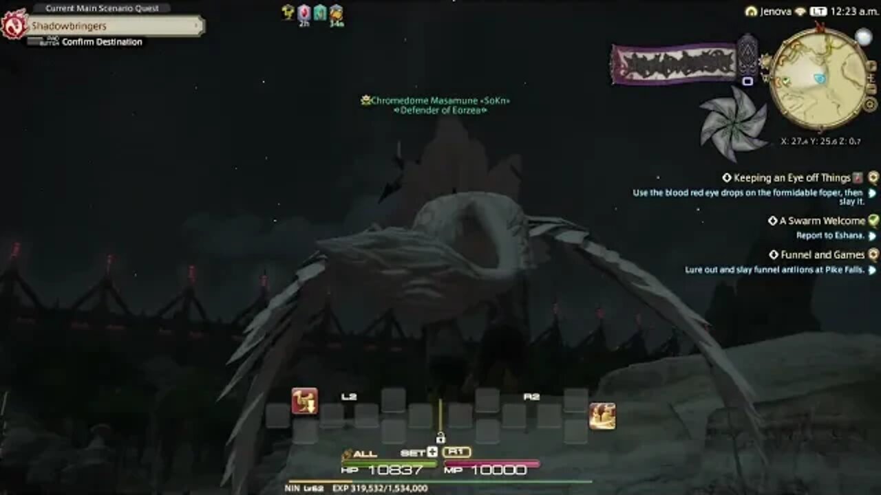 FINAL FANTASY XIV Ananta Quests with Lv 62 NIN
