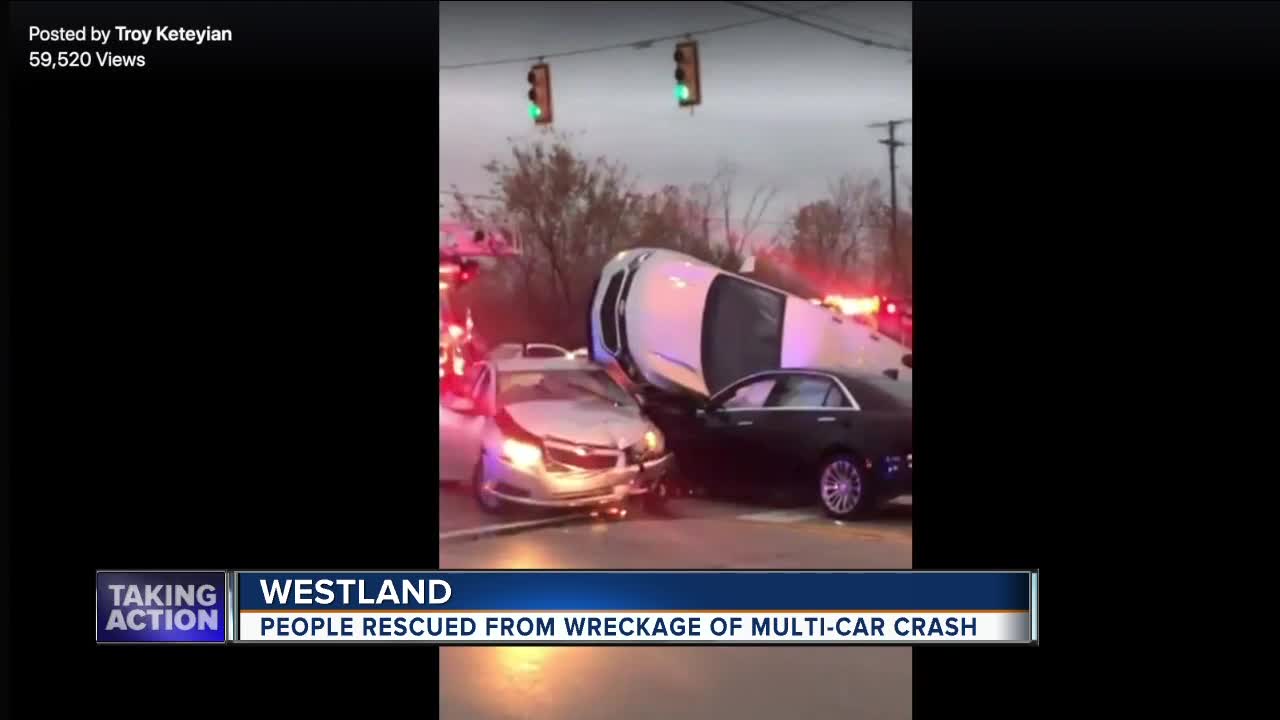 People rescued from wreckage of multi-car crash in Westland