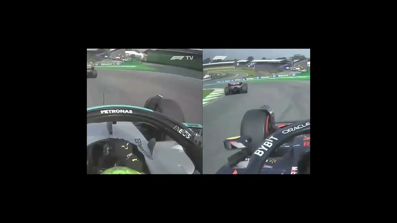 LEWIS HAMILTON vs MAX VERSTAPPEN GP do BRASIL INTERLAGOS F1 2022 #shorts