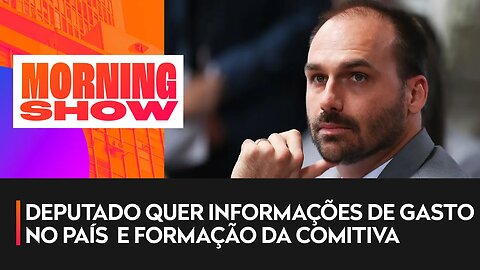 Eduardo Bolsonaro protocola requerimento sobre viagem de Lula à Portugal