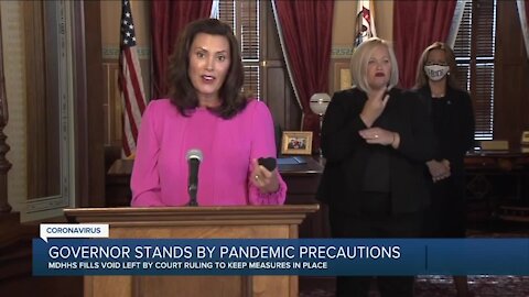 Gov. Whitmer vows to use additional authority to 'protect families' from COVID-19