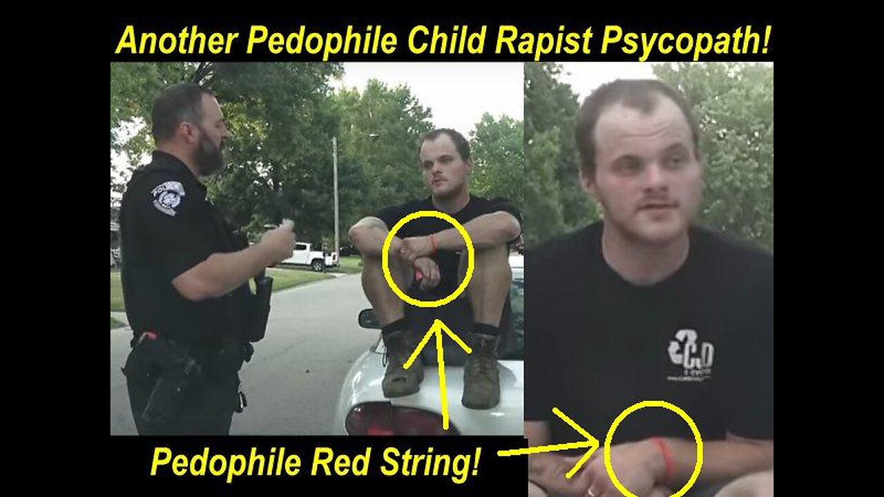 Pedo Child Rapist 'Red String' Psyco into All Ages Arrested In Front Of His House!