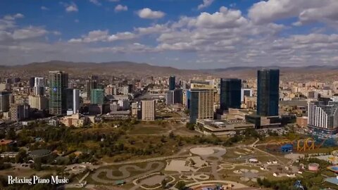 FLYING & OVER & MONGOLIA & 4K & UHD & & Relaxing & Music & Along & With & Beautiful & Nature & Vid