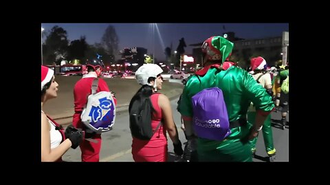 Patinando ⛸💨🌟 Ruta Navideña 2021 🌟Circulo Completo 📍 Plaza Dignidad 🌎 Santiago Chile 📅 18.12.2021