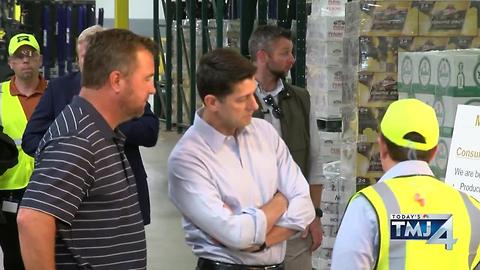 House Speaker Paul Ryan talks healthcare, tax code while touring MillerCoors