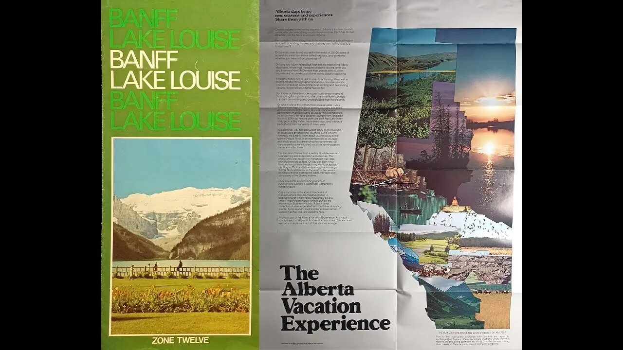 MEDIA REVIEW: BANFF LAKE LOUISE ZONE TWELVE, Alberta "Canada/So Much To Go For", Tourist Flyer 1980s