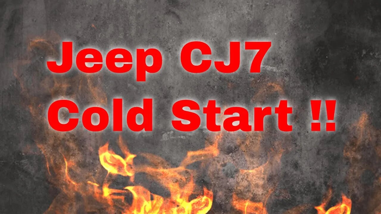 Jeep CJ7 first start #jeep #coldstart